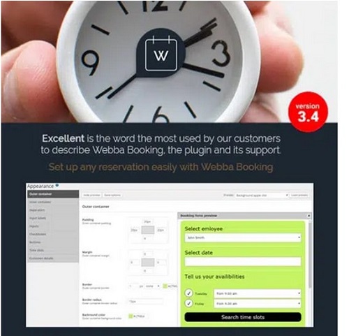 افزونه وردپرس رزرواسیون و قرار ملاقات وبا بوکینگ | Webba Booking