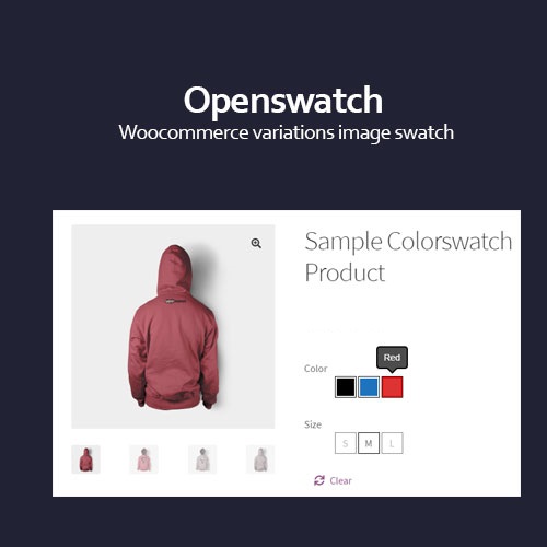 افزونه انتخاب رنگ و سایز محصولات ووکامرس | Open Swatch