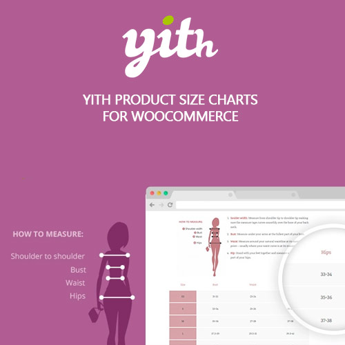 افزونه جدول سایز محصول ووکامرس | YITH Product Size Chart for WooCommerce Premium