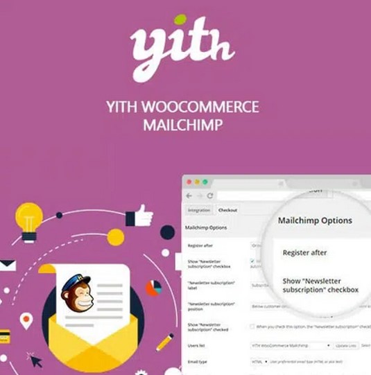 افزونه اتصال ووکامرس به میل چیمپ | YITH WooCommerce Mailchimp