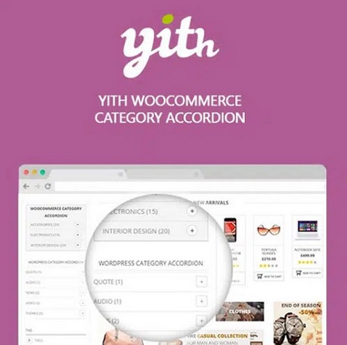 افزونه دسته بندی کشویی محصولات ووکامرس | YITH WooCommerce Category Accordion