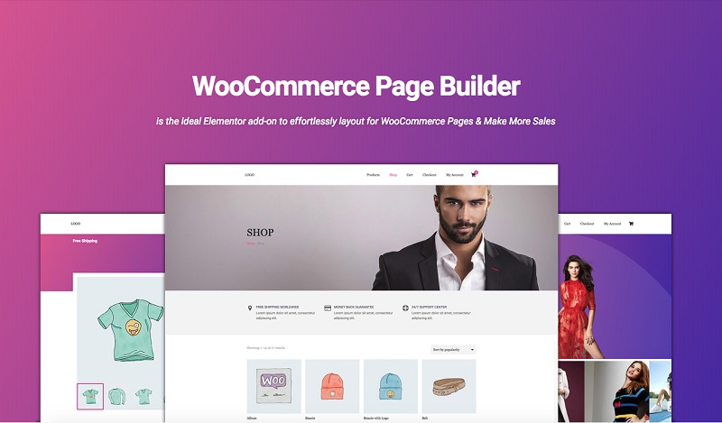 افزونه طراحی صفحات ووکامرس با المنتور | WooCommerce Page Builder