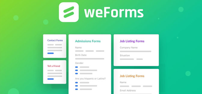 افزونه وردپرس کسب و کار فرمز پرو | weForms Pro – Business